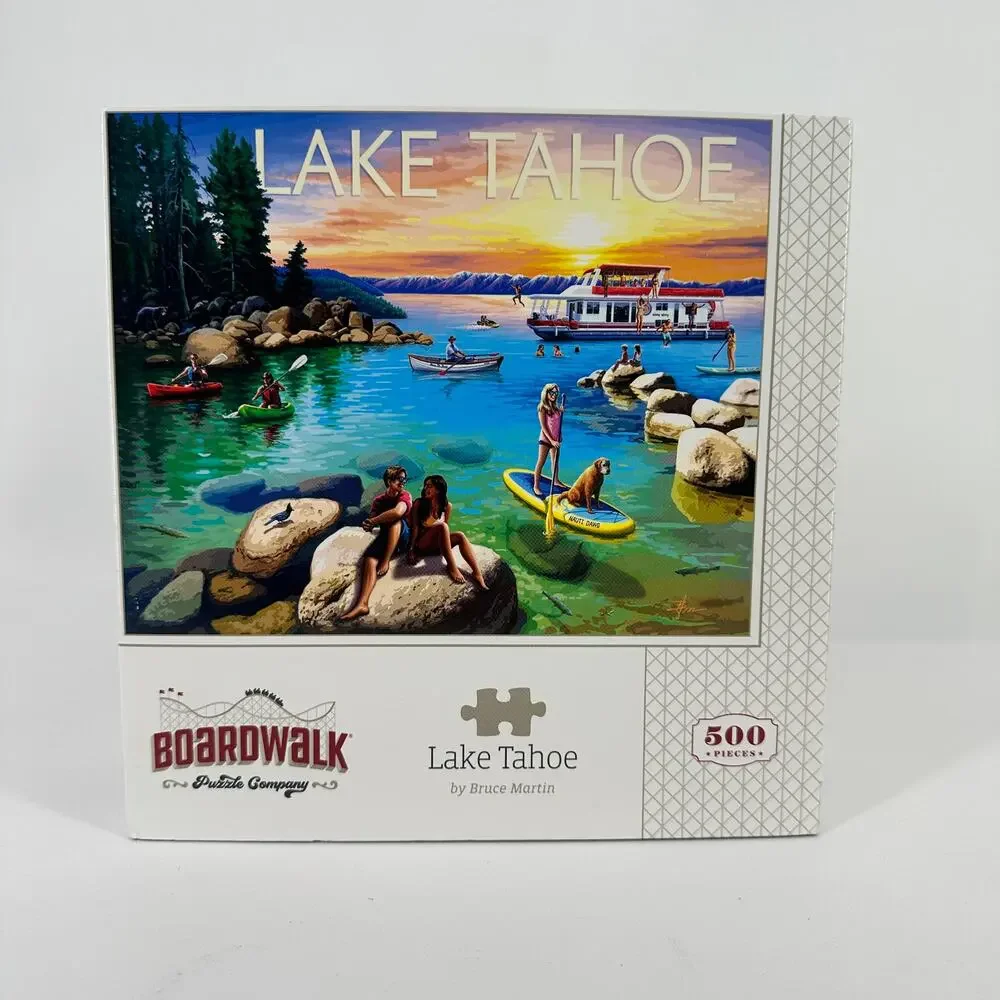 Boardwalk Lake Tahoe California 500 Piece Jigsaw Puzzle Collectible